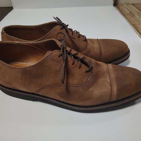 Cole Haan Brown Suade Leather Oxfords Size 11.5 Made In The USA - Picture 3 of 11